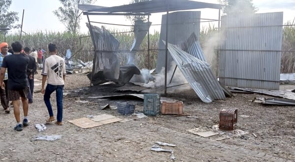 Explosion in firecracker factory, four workers injured