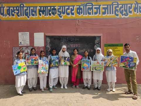 Appreciated the artworks of the students