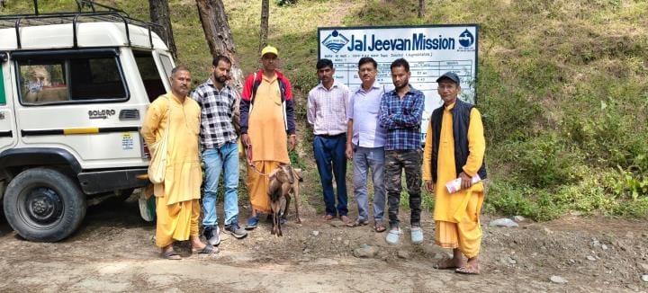 Three goats brought for sacrifice on Saptami were returned.