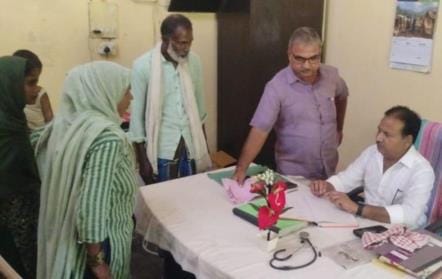 CMO inspected the arrangements at the health fair.
