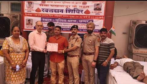 72 people donated blood in the camp.