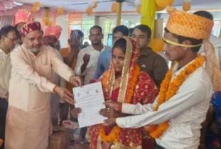 45 couples tied the knot in a mass marriage