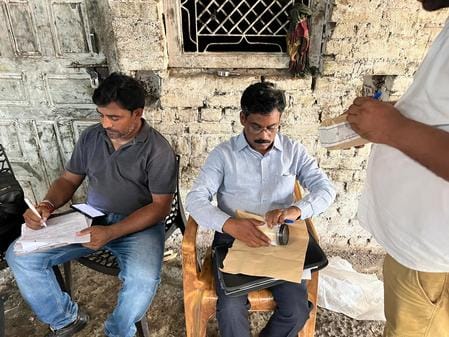 The team collected samples of khoya and paneer.