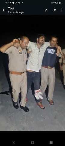 Criminal demanding extortion from JCB operator arrested along with his accomplice in encounter