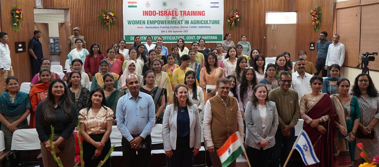 India's relations with Israel are strong in all areas, including agriculture.
