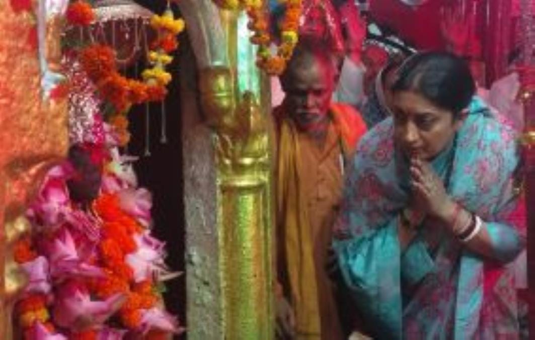 Praying to the Mother Goddess that every citizen of the country remains healthy: Smriti Irani