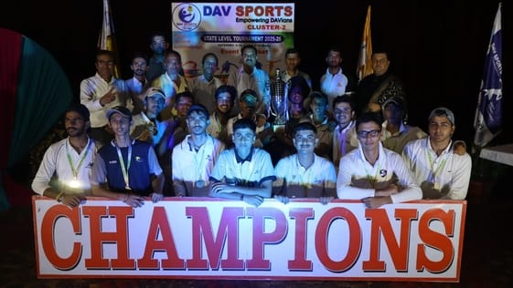 Cluster-7 emerged victorious in the state level DAV cricket tournament.