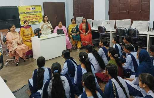 40 girl students were examined for their health in the camp.