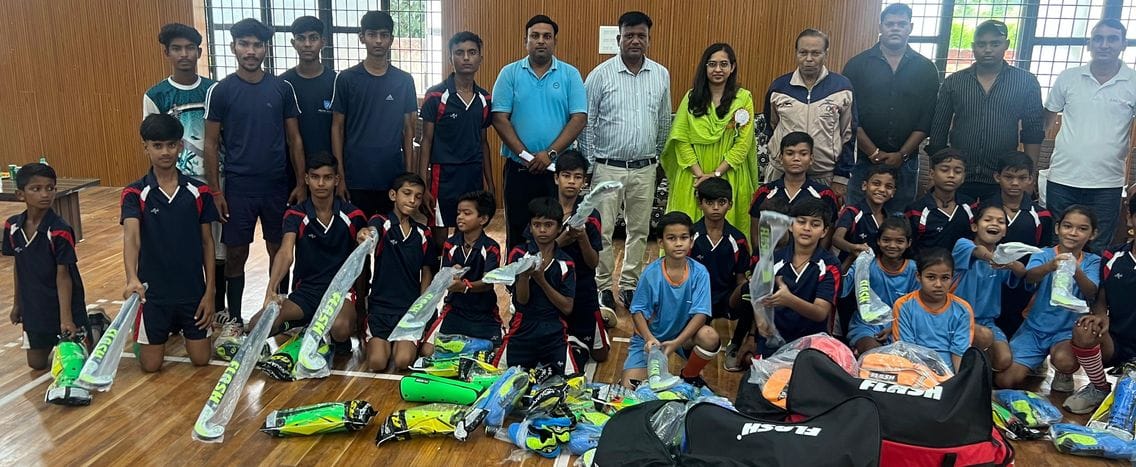 Players happy after getting self defense training hockey kit given to women PRD soldiers