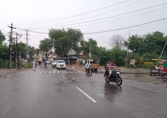 It rained since morning, making the weather pleasant.
