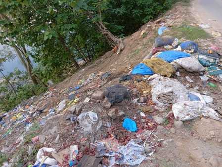 The festival, organised to give the message of environmental protection, causes damage to the environment.