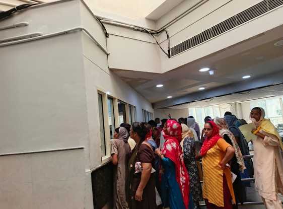 Doctors went to the camps, patients returned from the hospital without treatment.
