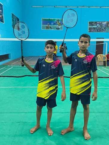 Ishant and Aditya won the badminton competition.