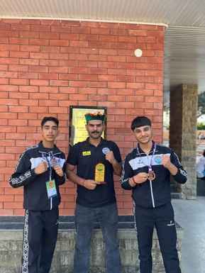 Mandi Shaurya, Kavyansh shine in Kick Boxing Championship
