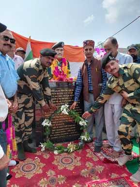 Unveiling of the statue of martyr Mohan Singh