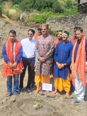 Inauguration of Panch Vatika at Kusumba Mata Temple, Khegsu