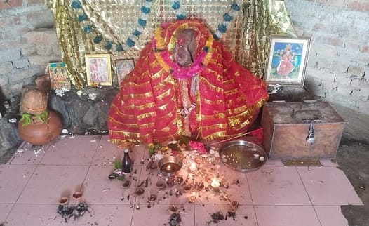 Chandika became associated with Anwarpur when an idol was found during excavation.