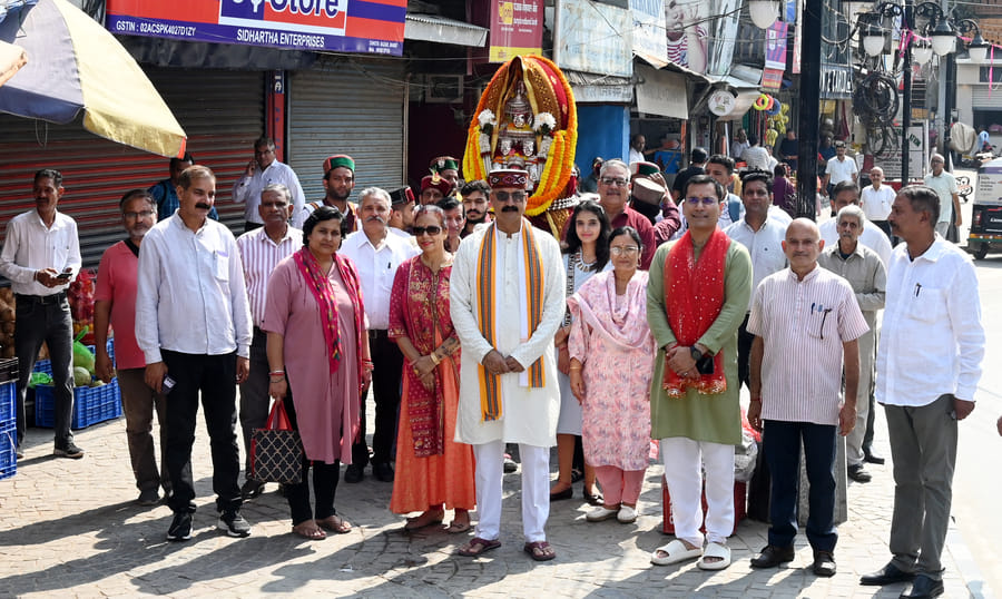 The procession was led by Goddess Ugratara.