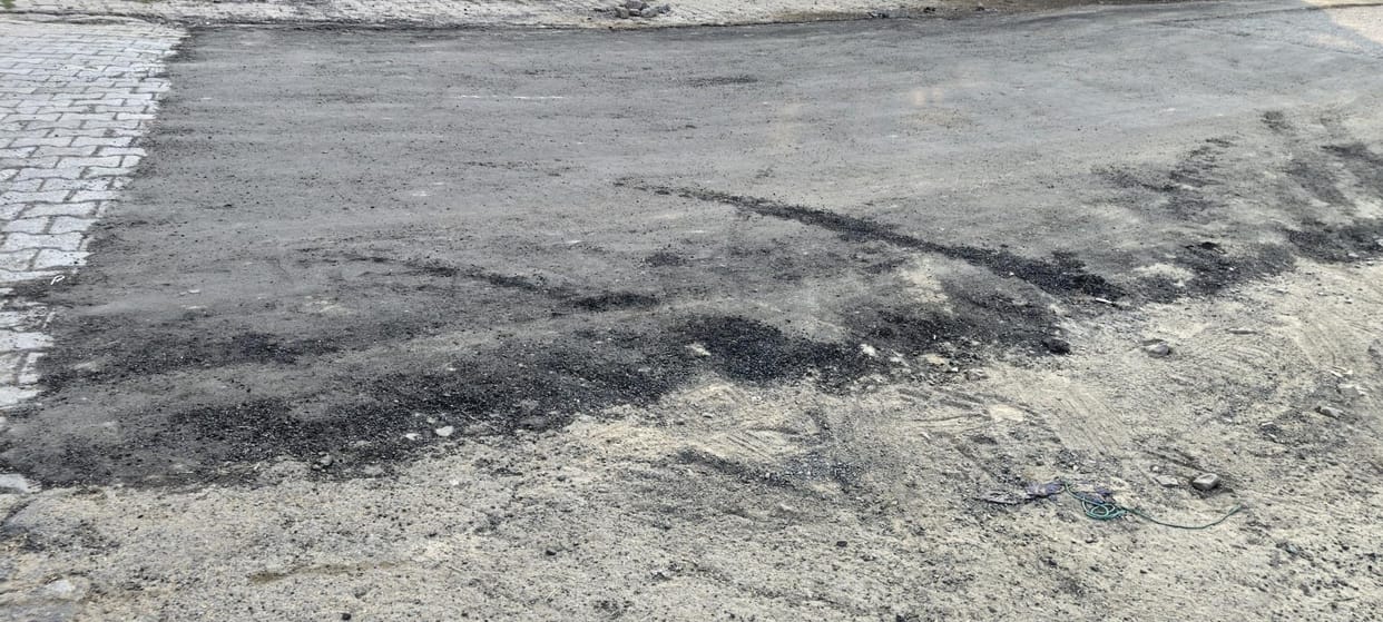 Irregularities in road repair work at the grain market, demand for vigilance probe