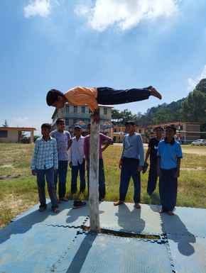 60 players showed their strength in Mallakhamb
