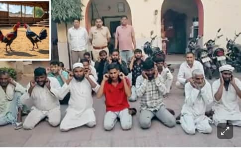 पुलिस की दबिश में 17 लोग पकड़े गए