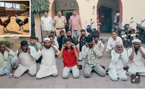 पुलिस की दबिश में 17 लोग पकड़े गए