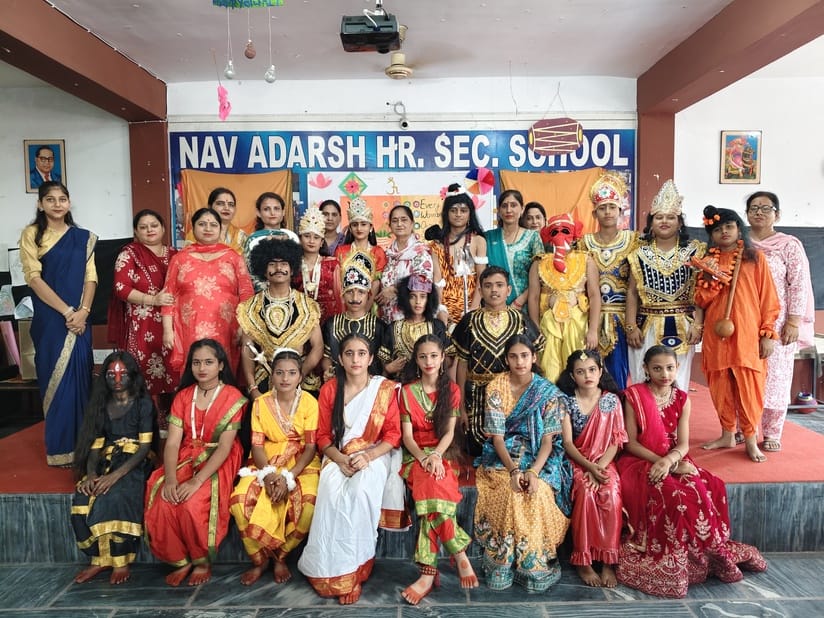 Students performed a wonderful enactment of Maa Durga and Raktabeej.