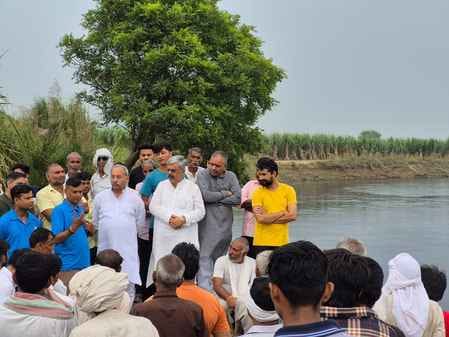 MP gives instructions to search for youth who drowned in Hindon river
