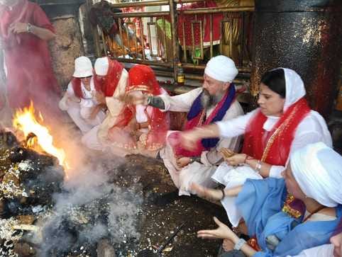 Celebration of Ashtami worship at Shri Naina Devi Ji