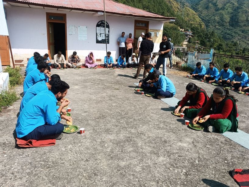 Organized a feast on Ashtami in DelathOrganized a feast on Ashtami in Delath