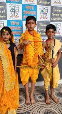 Dussehra festival celebrated at Vidya Sanskar Academy