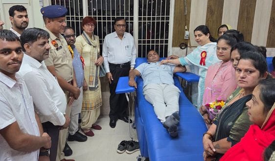 40 youths donated blood in the camp.