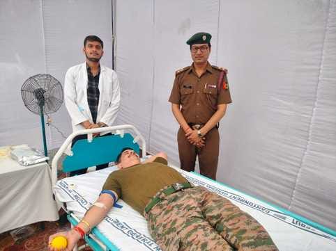 NCC cadets donated blood