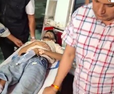 Police encounter with a criminal trying to supply weapons, shot in the leg