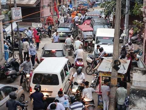 Encroachment reduced 40 feet roads to 10 feet.