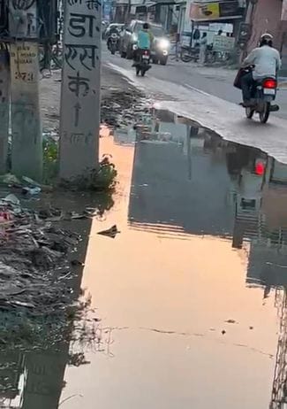 Trouble increased due to overflow of drain on Bega Road