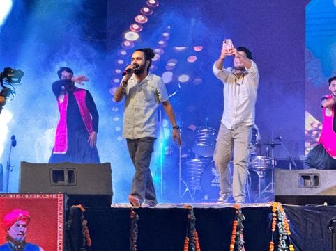 The audience danced to Bollywood and folk songs