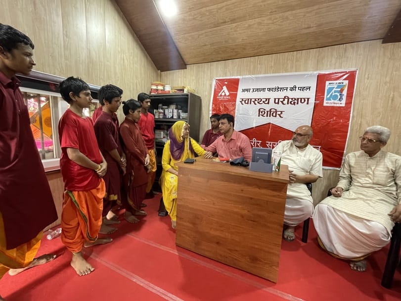 Free health check-up camp organised in Maa Katyayani temple premises