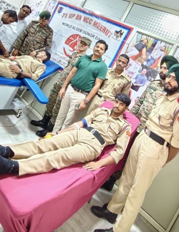 NCC cadets donated blood