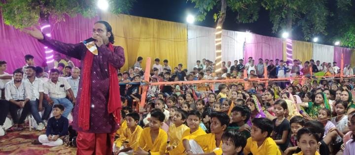 Devotees kept dancing to Devi songs all night long
