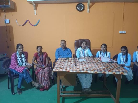 The student became the principal for a day and took over the teaching work.