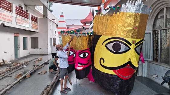 A 70-feet tall effigy of Ravana will be burnt in Model Town.