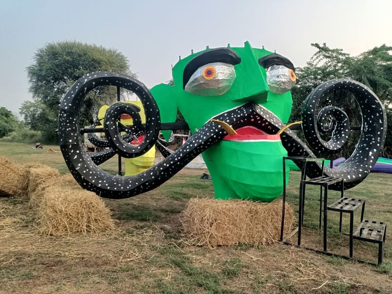 Ravana will be burnt with fireworks at three places.