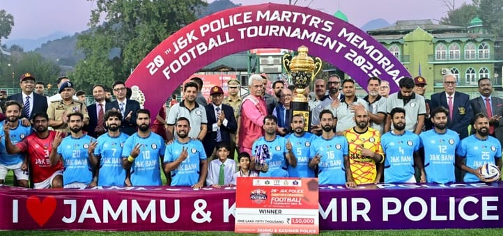 Srinagar, jammu Kashmir Bank Won, Football Tournament