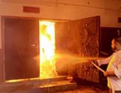 A short circuit caused a fire at Saraswati Talkies, with smoke billowing for a kilometre and a half.