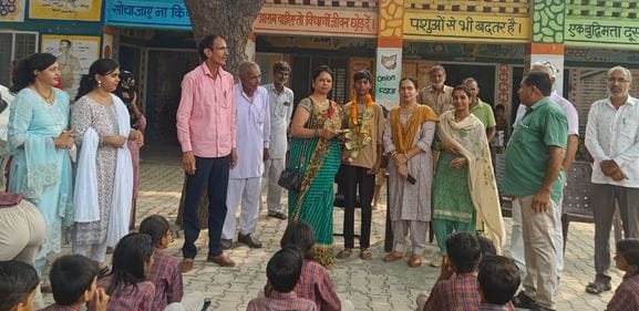 National Handball Mini Championship winner Ayesha honored