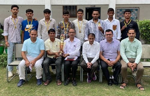 The team of Government College got second place in Kabaddi.