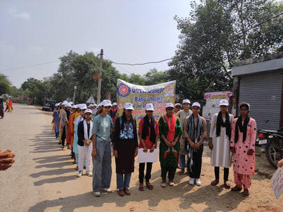 NSS volunteers organised a drug de-addiction rally