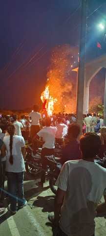 Dussehra, the symbol of victory, was celebrated with great pomp and show.