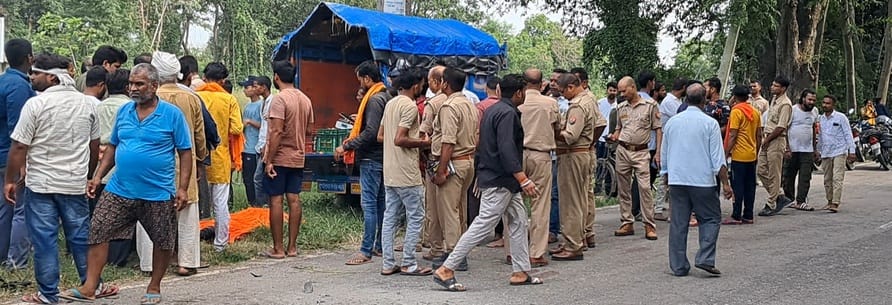 Two youths died after a speeding bike collided with a tempo.